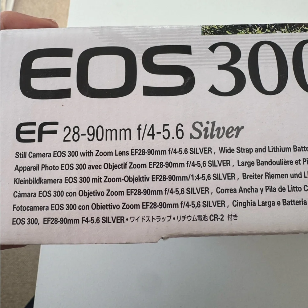 Canon EOS 300 Kit Silver Film Camera